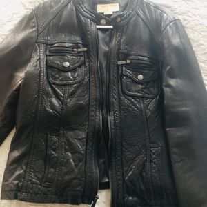 Biker soft leather jacket